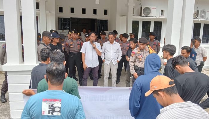 Jaga Situasi Kamtibmas, Polres Luwu Utara Lakukan Pengamanan Aksi Damai AMAL