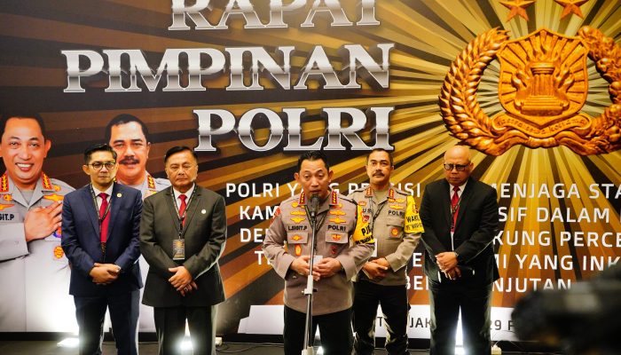 Kapolri Pastikan Akan Tindak Lanjuti Intruksi dan Pengarahan Presiden Dalam Rapim TNI-Polri 2024