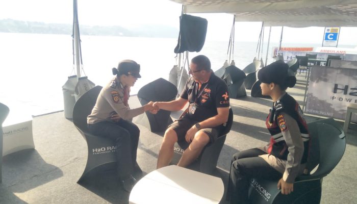 Dukung Pengamanan Luar Biasa, Director Logistic F1 Powerboat : Terima Kasih Polri jajaran Polda Sumut