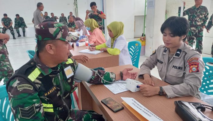 Hut ke-78 Persit Kartika Chandra Kirana, Personil Polres Luwu Utara dan Sie Dokkes ikut Donor Darah