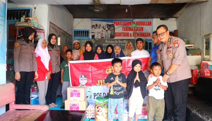 Peduli Polri, Bag.Psikologi Biro SDM Polda Sulsel Serahkan Bantuan kepada Anak Yatim Piatu di Panti Asuhan