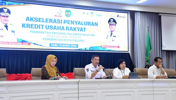Pemprov Sulssl Bekerjasama Pemkot Palopo Gelar Sosialisasi Akselerasi Penyaluran KUR