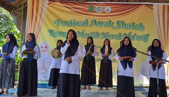 Remaja Masjid Nurul Ma’arif Desa Terpedo Jaya Gelar Festival Anak Saleh