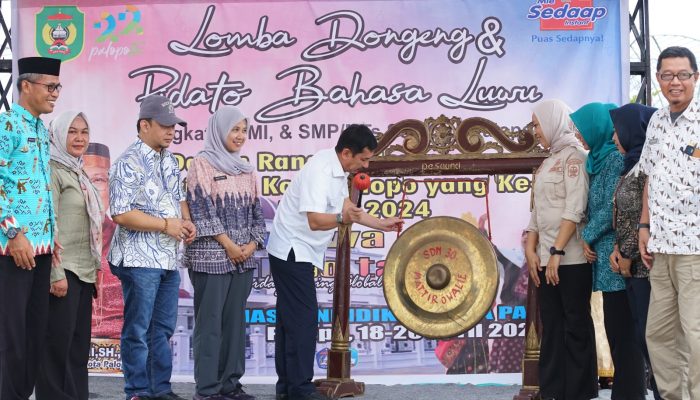 Wakili Pj. Wali Kota Palopo, Sekda Buka Lomba Dongeng dan Pidato Bahasa Luwu