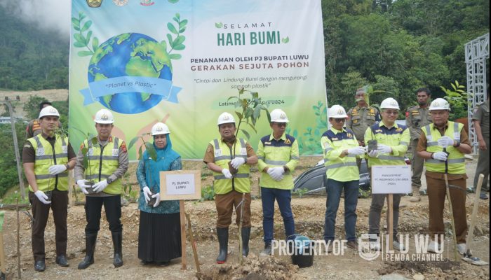 Peringati Hari Bumi, Pemkab Luwu Bersama Forkopimda, PT Masmindo dan Warga Tanam Pohon di Latimojong