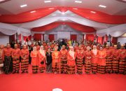 Kapolda Bersama Ketua Bhayangkari dan PJU Polda Sulsel Hadiri Peringatan HUT XXV Luwu Utara