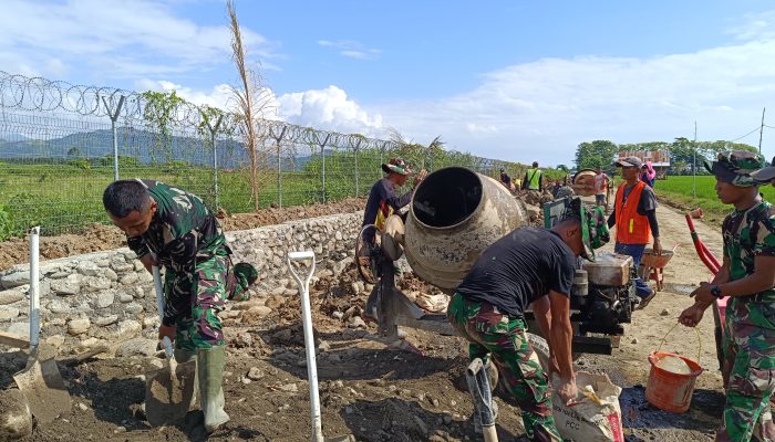 Wujudkan Percepatan pembangunan, TMMD Kodim 1403/Palopo Kerjakan Irigasi Tersier dan Jalan Tani