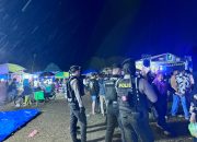 Beri Rasa Aman Warga di Pasar Malam, Sat Samapta Polres Luwu Utara Intensifkan Patroli