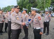 Sukses Jalankan Tugas di KTT WWF Ke-10 Bali, 150 Personil Ditlantas Polda Sulsel Disambut Upacara