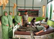 HUT Kodam XIV/Hasanuddin ke-67, Kodim Palopo Laksanakan Donor Darah