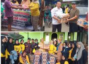 Wujud Peduli, Ibu Camat Masamba Bersama Rombongan Serahkan Bantuan Untuk Korban Bencana di Luwu