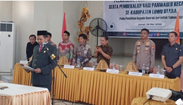 Kajari Luwu Utara Hadiri Pelantikan Panwascam di Hotel Remaja Masamba