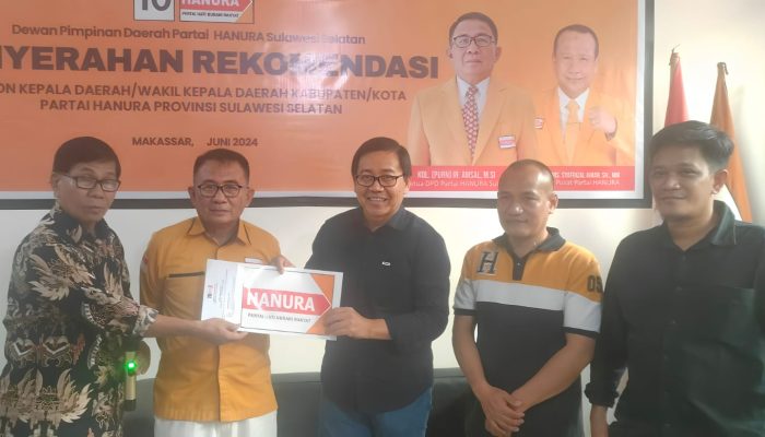 Partai Hanura Resmi Beri Rekomendasi Kepada Suaib Mansur Sebagai Bakal Calon Bupati Luwu Utara