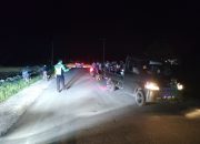 Satlantas Polres Luwu Utara Olah TKP Kecelakaan Lalulintas di Jalan Poros Desa Lapapa