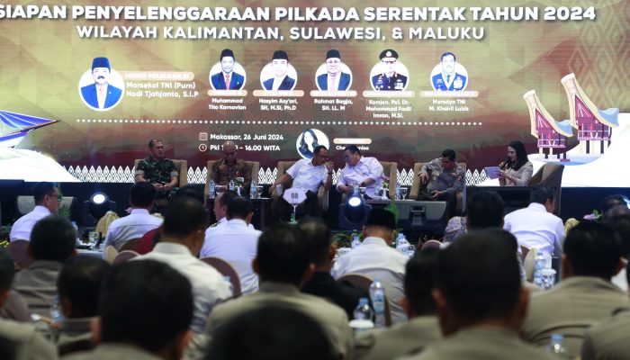 Menko Polhukam RI Pimpin Rakor Kesiapan Penyelanggaraan Pilkada Serentak di Hotel Claro Makassar