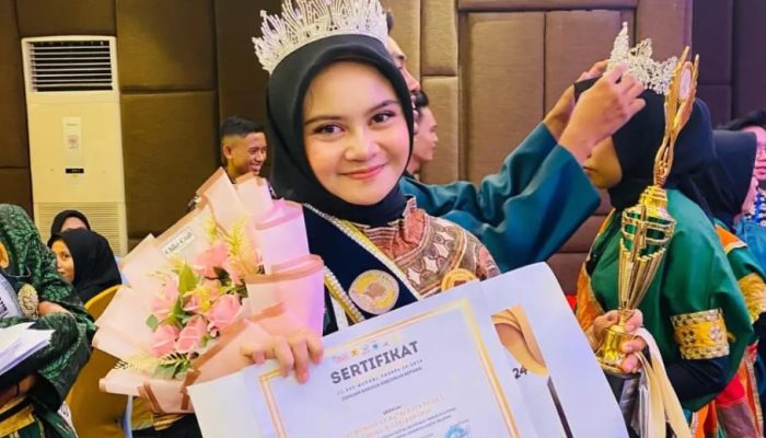 Siswi SMP 1 Masamba, Amanda Dwi Kharisma, Juara 2 Duta Peduli Sosial Se-Sulselbar 2024