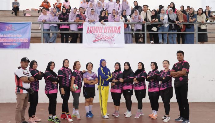 Tumbangkan Tim Bola Voli Bhayangkari Gowa dan Bulukumba, Bhayangkari Luwu Utara Lolos 8 Besar