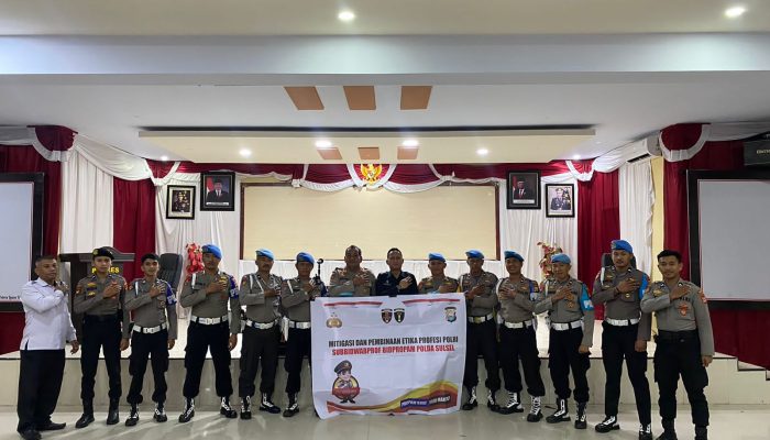 Didampingi Kasi Propam, Wakapolres Luwu Utara Terima Kunjungan Tim Subbidwabprof Bid Propam Polda Sulsel