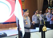 Kapolri Pimpin Upacara Kenaikan Pangkat 31 Pati Polri di Rupattama Mabes Polri