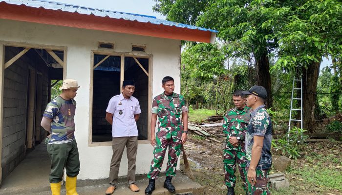Dandim 1403/Palopo Tinjau Perkembangan Pembangunan Bantuan Rumah Rusak