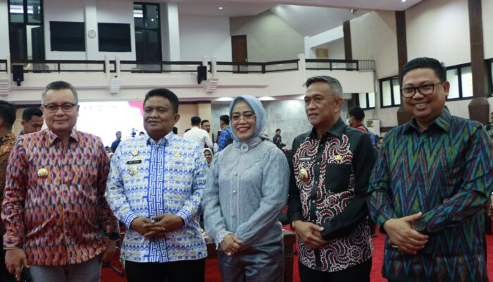 PJ. Wali Kota Bersama Sekda dan Kepala Inspektorat Kota Palopo Hadiri Rakor Kepala Daerah