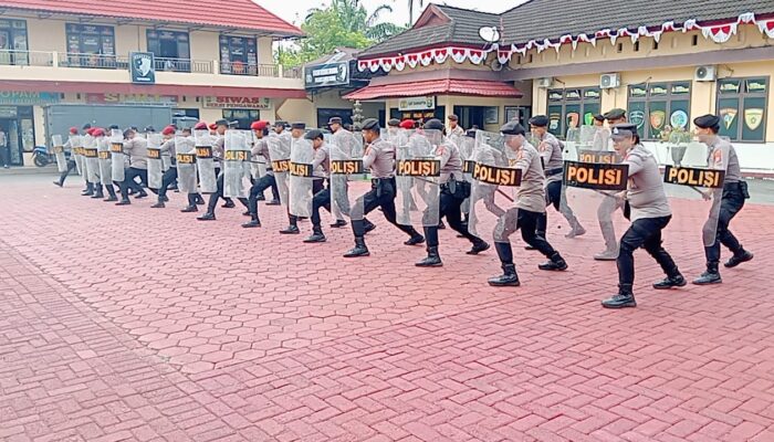 Pastikan Kesiapan Personel Dalam Hadapi Pilkada 2024, Polres Luwu Utara Lakukan Latihan Dalmas