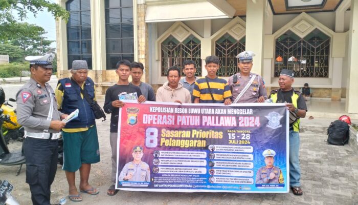 Hari ke-12 Ops Patuh Pallawa 2024, Satlantas Polres Luwu Utara Gencar Sosialisasikan Keselamatan Berlalu Lintas