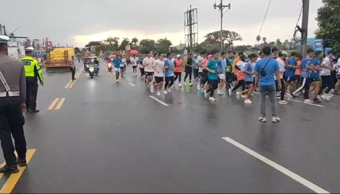 Sat Lantas Polres Luwu Utara Lakukan Pengamanan dan Pengawalan BRIMO Social Run 2024