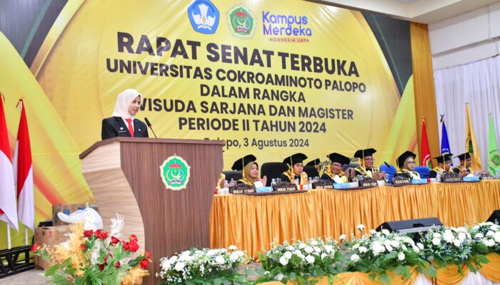 Kadis Pendidikan Kota Palopo Hadiri Wisuda UNCP Palopo periode II tahun 2024