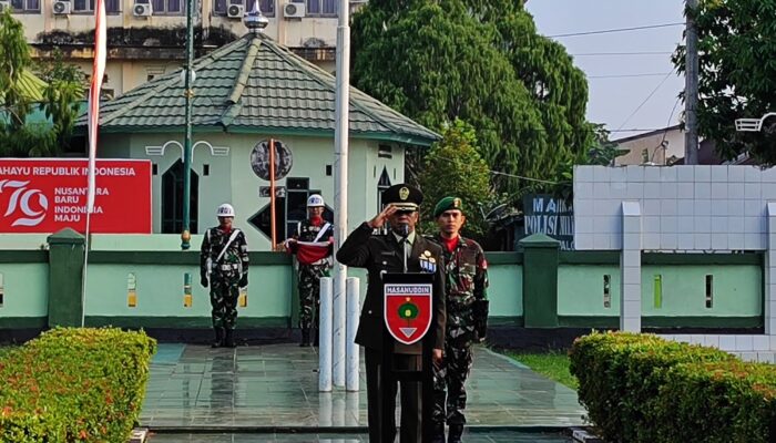 Kodim 1403/Palopo Laksanakan Upacara Bendera Dalam Rangka Meperingati HUT ke-79 RI