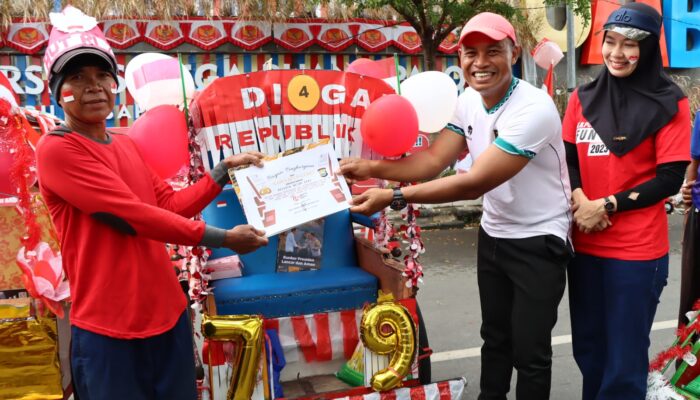 Polres Palopo Gelar Lomba Sepeda dan Becak Hias