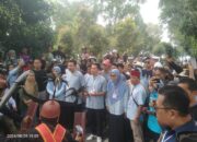 Usai Deklarasi, Paslon AMANJI Diantar Ratusan Simpatisan Mendaftar di KPU Luwu Utara