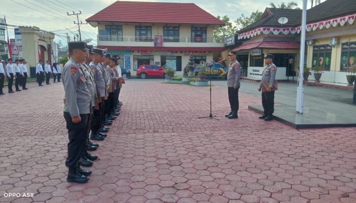 Pimpin Apel Perdana, Wakapolres Luwu Utara Tekankan Kedisiplinan dan Tanggung Jawab