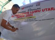 Kasat Reskrim Polres Luwu Utara Bubuhkan Tanda Tangan Dukung Seruan Pilkada Damai