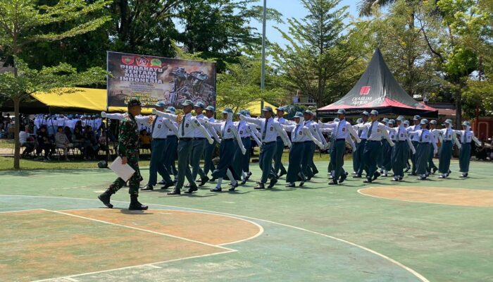 Sambut HUT TNI Ke-79, Kodim 1403 Palopo Gelar Lomba PBB Tingkat Pelajar SMP dan SMA