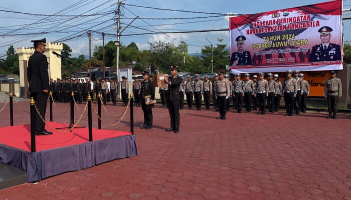 Polres Luwu Utara Gelar Upacara Hari Kesaktian Pancasila