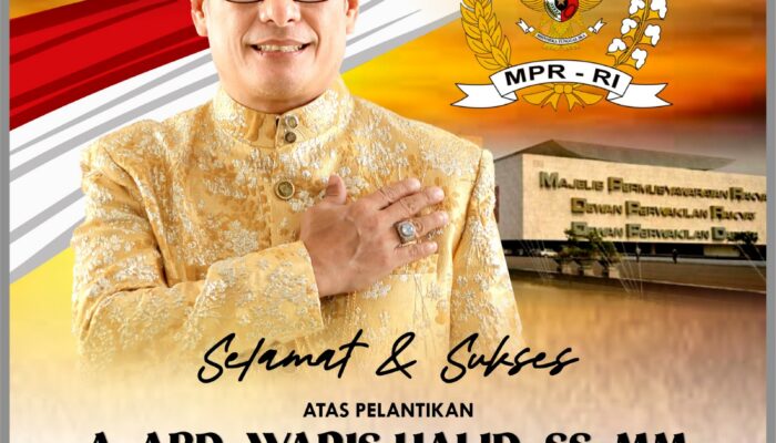 Resmi Jadi Anggota DPD RI, H. Andi Abd. Waris Halid : Saya Akan Komitmen Bawa Amanah Seluruh Masyarakat