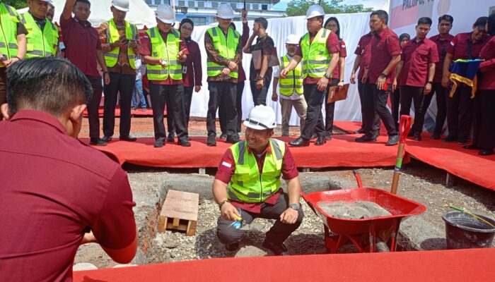 Kepala Kemenkumham Sulsel Lakukan Peletakan Batu Pertama Pembangunan Gedung Kantor Imigrasi