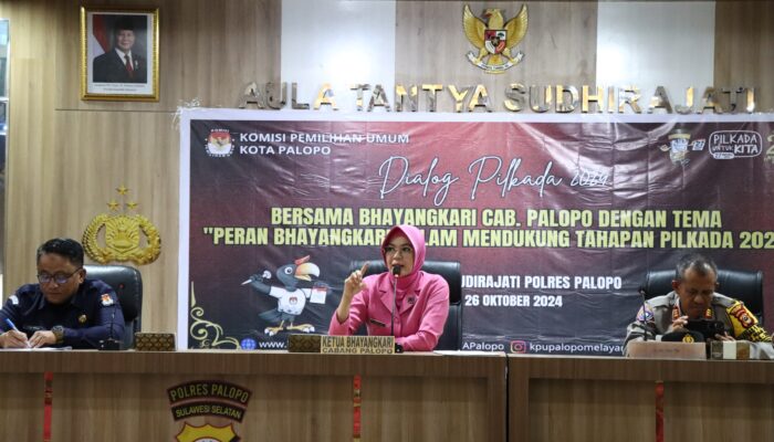 Dukung Suksesnya Tahapan Pilkada 2024, Bhayangkari Cabang Palopo Adakan Dialog