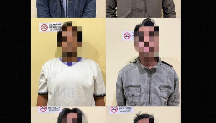 Resmob Satreskrim Polres Palopo Amankan 6 orang Terduga Pelaku Pengrusakan Asrama HIKMA LUTRA