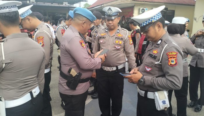 Cegah Keterlibatan Anggota Dalam Aktivitas Ilegal, Polres Palopo Laksanakan Ops Gaktibplin