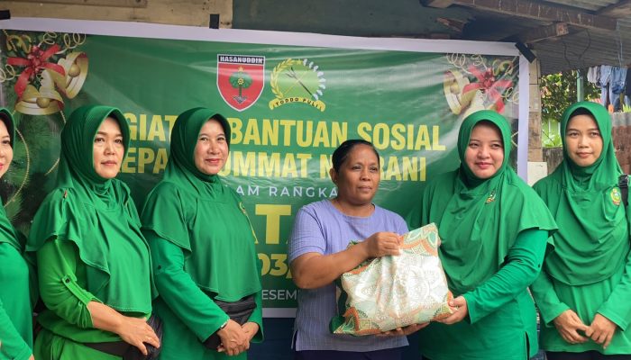 Momen Perayaan Hari Natal dan Tahun Baru, Kodim 1403/Palopo Beri Paket Sembako Bagi Masyarakat Nasrani