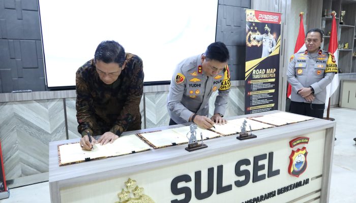 Perkuat Pengamanan dan Penegakan Hukum, PT MDA Tandatangani Nota Kesepahaman dengan POLDA Sulsel