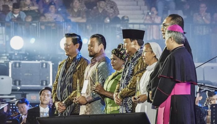 Hadiri Perayaan Natal Nasional, Presiden Prabowo Sampaikan Terima Kasih ke Kapolri dan Panglima TNI