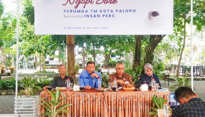 Perumda Tirta Mangkaluku Kota Palopo Ngopi Bareng Bersama Awak Media dan Rilis Capaian Kinerja di tahun 2024