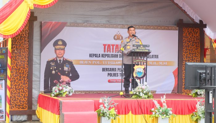 Kapolda Sulsel Bersama Ketua Bhayangkari dan PJU Lakukan Kunjungan Kerja di Polres Toraja Utara