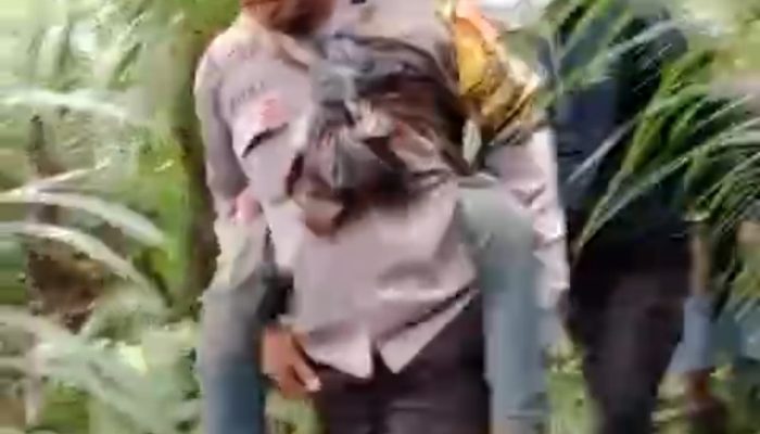 Polsek Rongkong Evakuasi Korban Yang 11 Hari Hilang di Hutan Lebat Seko