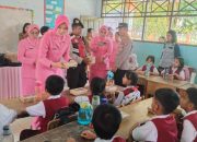 Polres Palopo Kembali Beri Makan Bergizi Gratis di SD Negeri 27 Lebang