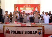 Kapolda Sulsel Pimpin Press Release Pengungkapan Kasus Narkoba dan Pupuk Bersubsidi di Polres Sidrap