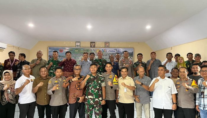 Dandim 1403/Palopo Bersama Pemerintah Pusat dan Bulog Luwu Raya Gelar Rakor Starategi Percepatan Serap Gabah